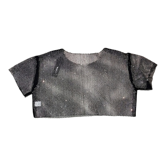 Fashion Nova fully covered rhinestone top and bottom set size L - Picture 7 of 8